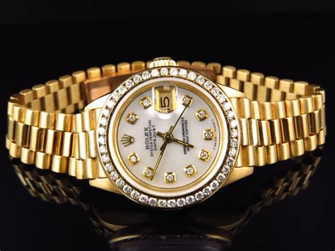 rolex presidential used|pre owned Rolex ladies president.